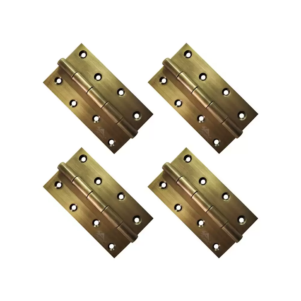 Atlantic Stainless Steel Door Butt Hinges 5 inch x 1.1/4 x 12 Gauge, 2.5 mm Thickness - Antique Finish (Pack of 4 Pcs)