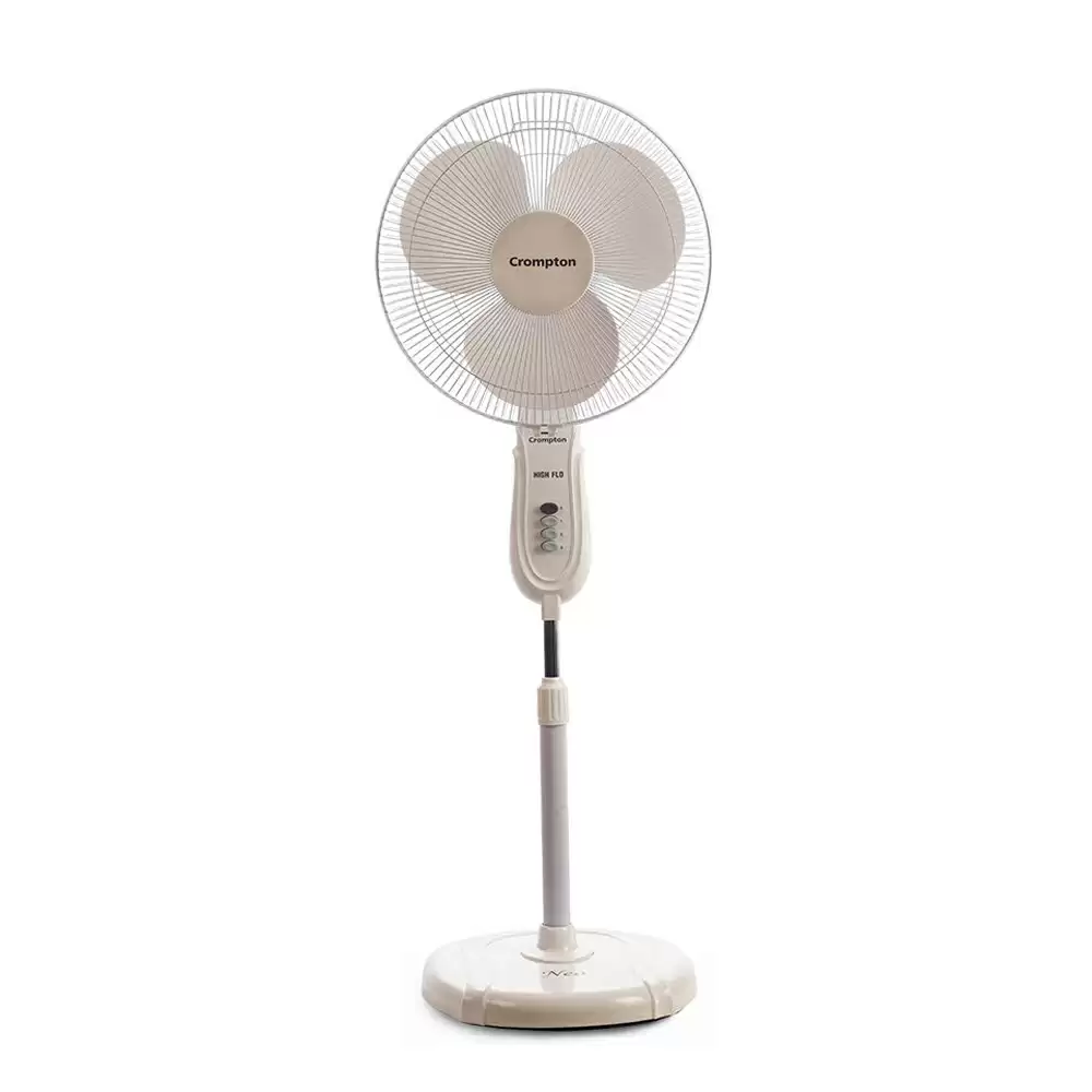 Crompton Hi Flo Neo 400 mm Pedestal Fan - (KD White)