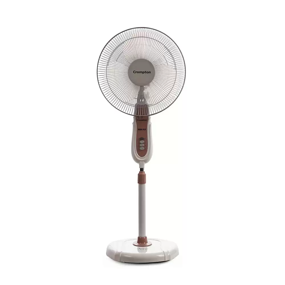 Crompton Hi Flo Neo 400 mm Pedestal Fan - (Coffee Brown)