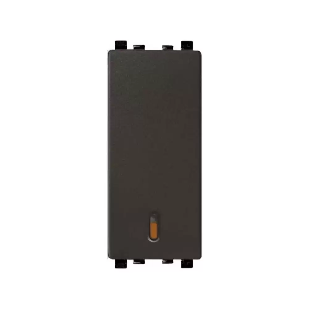 Schneider Electric ZENcelo 1 Way 16 AX 20 Amp Full-Flat Module With Indicator Switch - Bronze