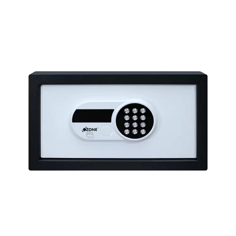 Ozone O-Squire Motorised (9 Litre) Electronic Safe Locker For Home & Hotel With Pin Code & Key Access, Black - 5.98 Kg (2 Years Warranty)