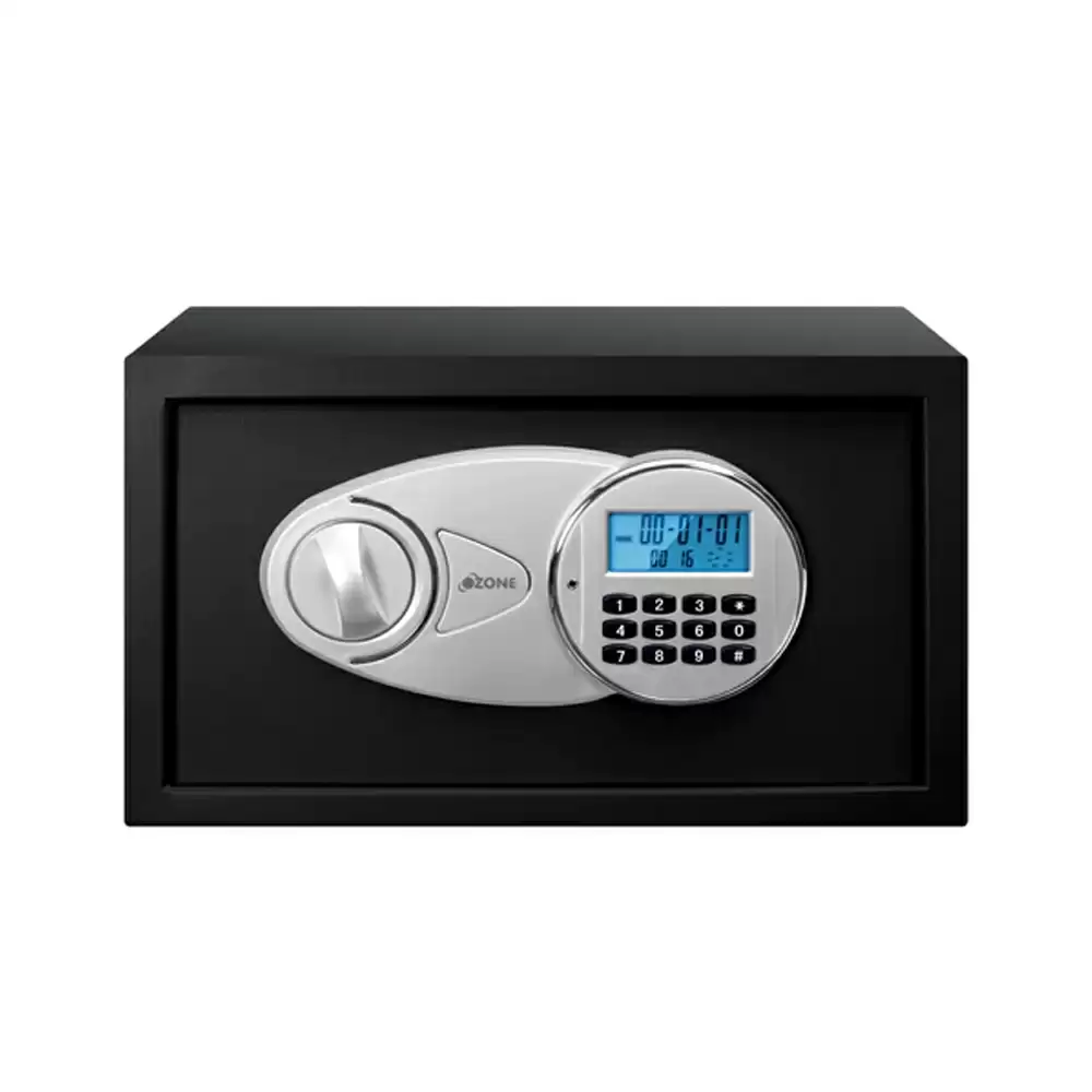 Ozone Tusker 10 (9.2 Litre) Electronic Safe Locker For Home & Office With Pin Code & Key Access, Black - 5.9 Kg (2 Years Warranty)