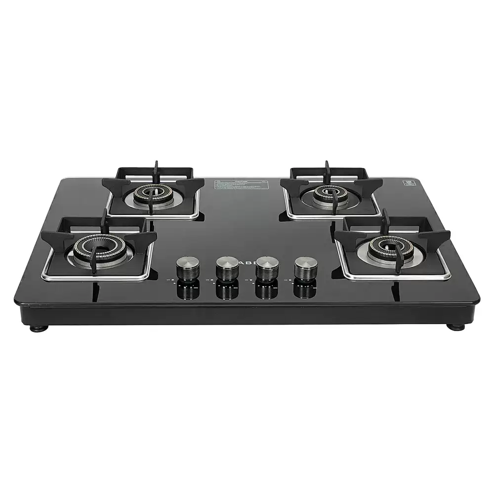 Faber Hob NiOS Auto 4BB BK 4 Auto Ignition Brass Burner Cooktop (Black)