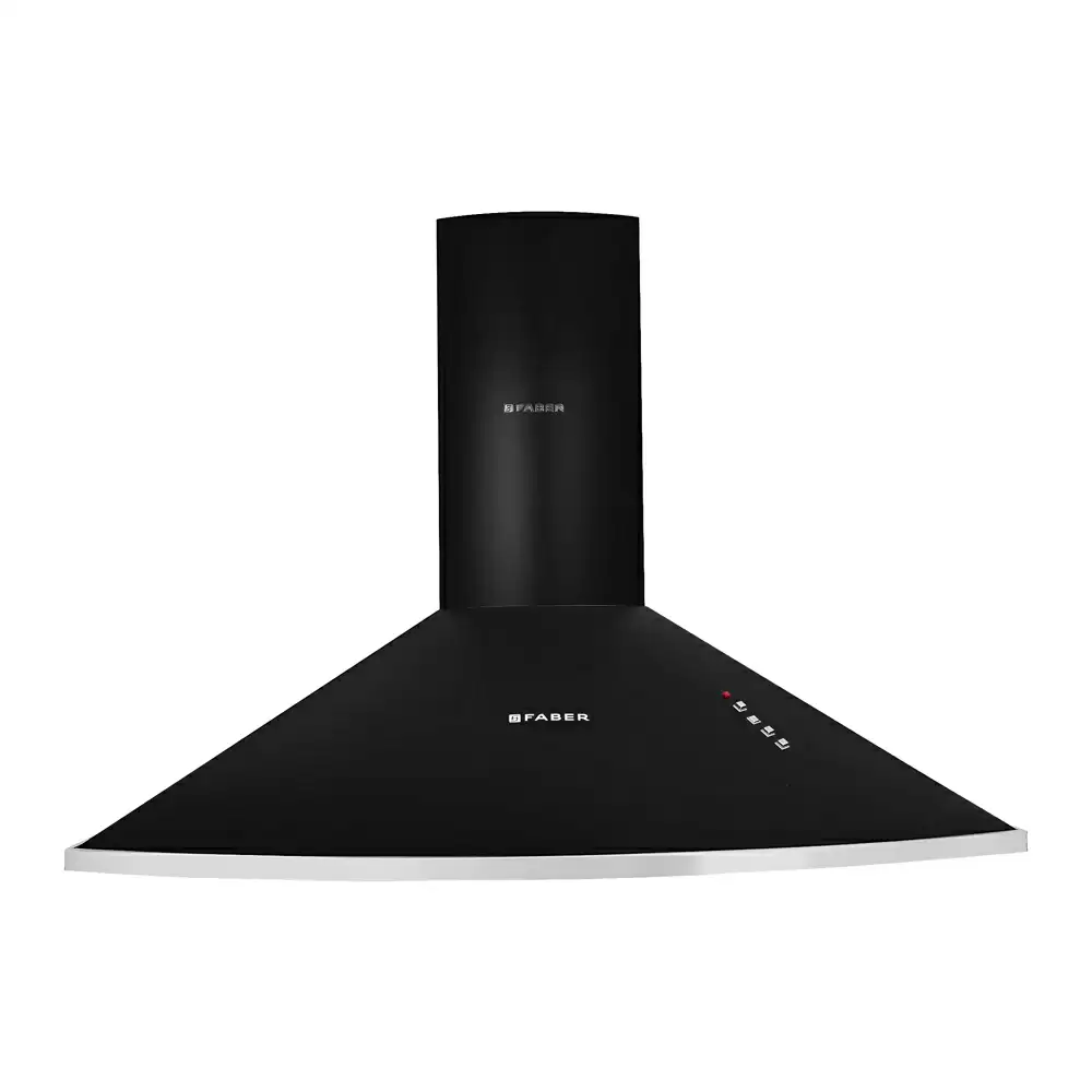 Faber Class Pro PB BK LTW 90 cm Manual Clean Baffle Filter Wall Mounted Kitchen Chimney, Suction Capacity 1000 m³/hr - Black