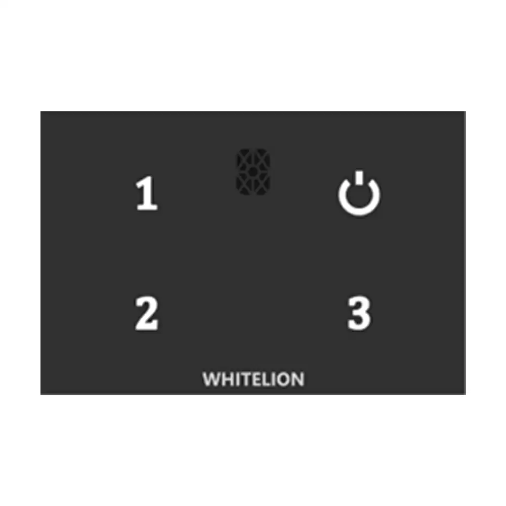 Whitelion Posh 3 Ch Relay Switch with Individual Control & output - Black