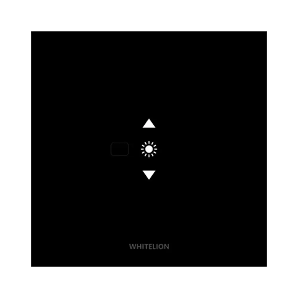 Whitelion Quartz 1 Ch Phase-Cut 2 Module Dimmer Switch With 10 Steps - Black