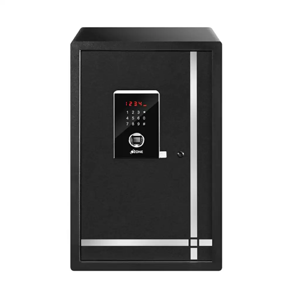 Ozone Safilo Bio 2 (55 Litre) Biometric Safe Locker For Home & Office With Fingerprint & Pincode Access, Black - 24.7 kg (2 Year Warranty)