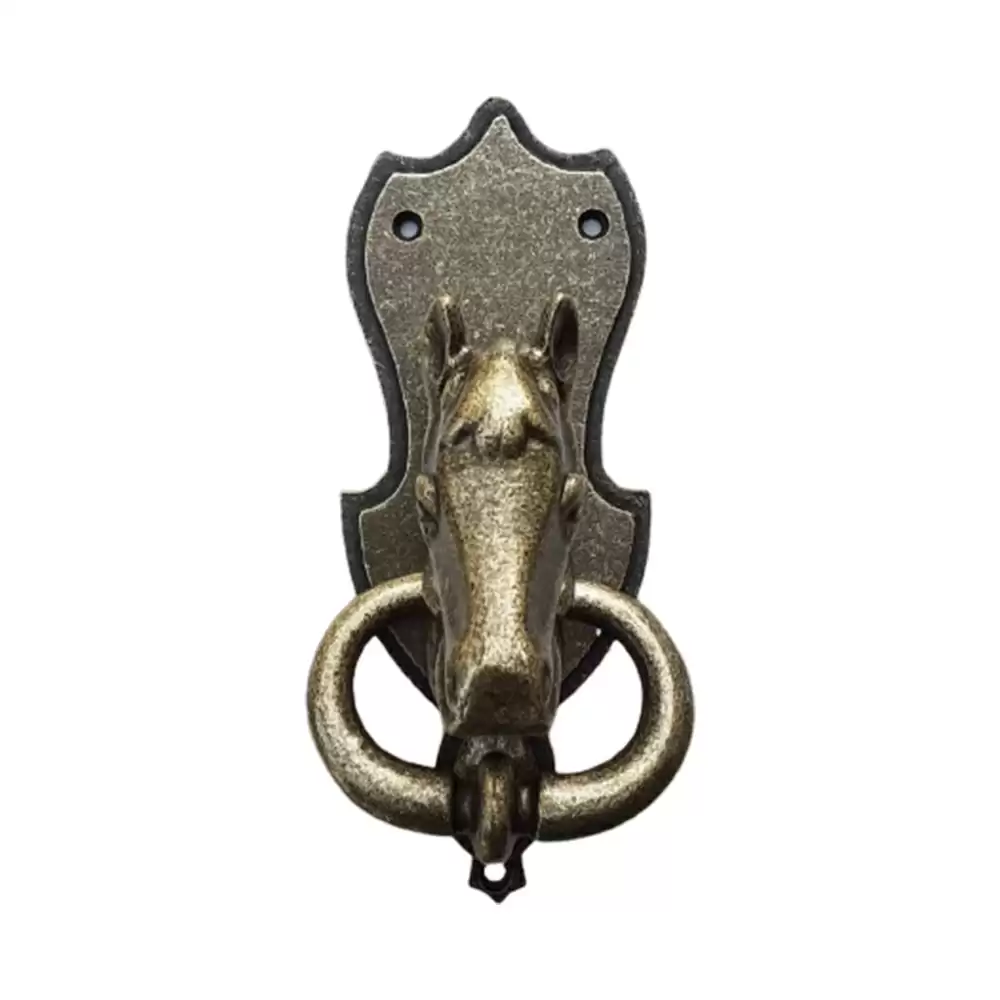 AceLine Joey Brass Door knocker - (Antique Brass Finish)