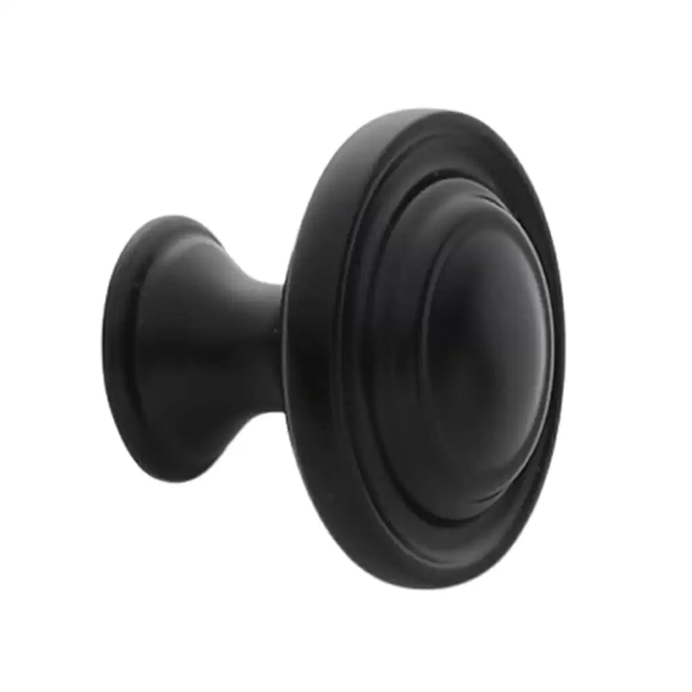 AHA! Sintra Zinc Cabinet Drawer Knob - 33 mm (Powder Coated Black Finish)