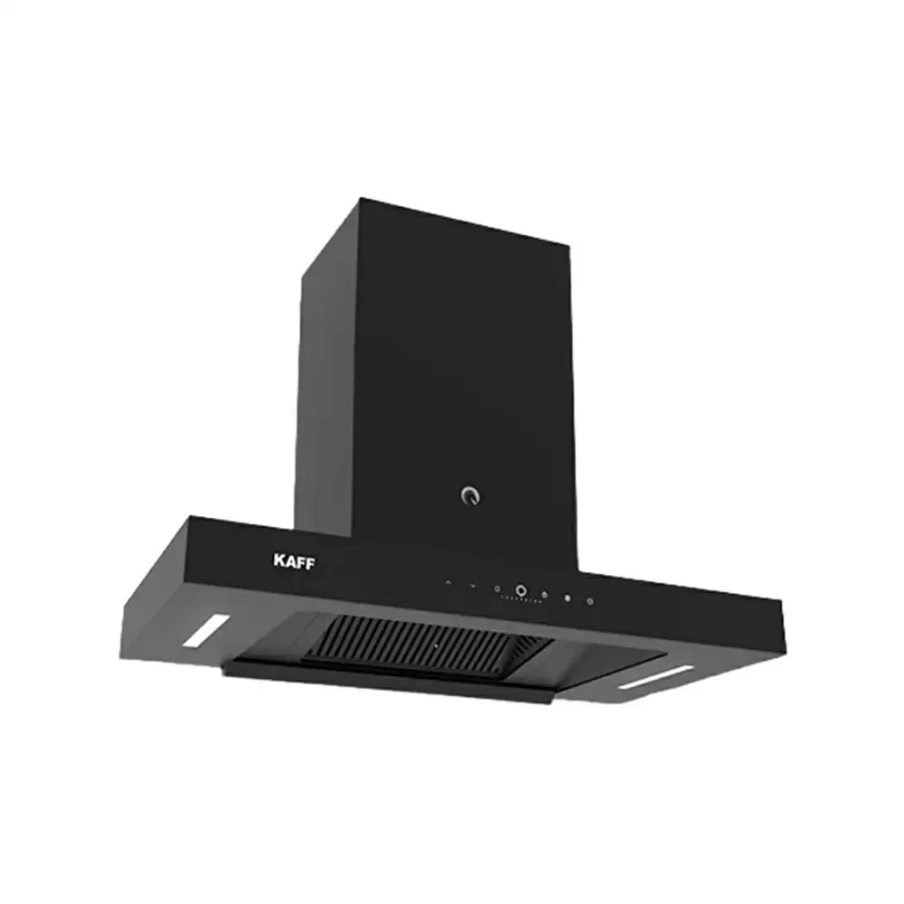 Kaff Casto 75 DC 75 cm Auto Clean Technology Hassle Free Filterless Wall Mounted Kitchen Chimney, Suction Capacity 1480 Nm³/h - Black