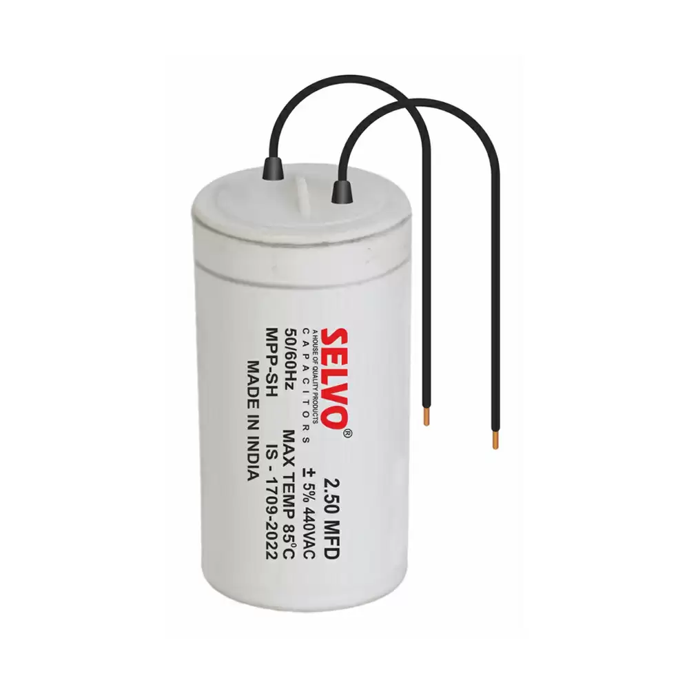 Selvo 2.50 MFD 440V Dry PP Can Capacitor