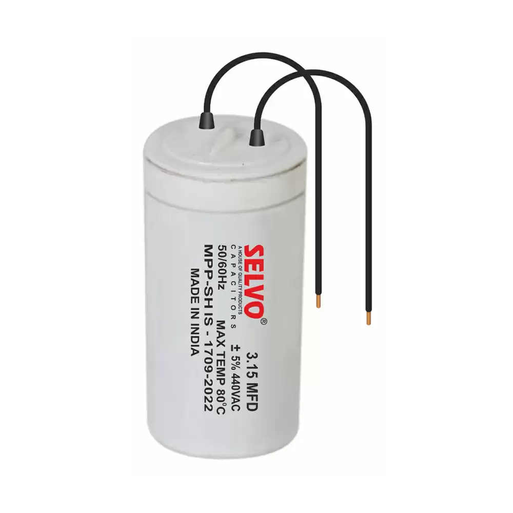 Selvo 3.15 MFD 440V Dry PP Can Capacitor