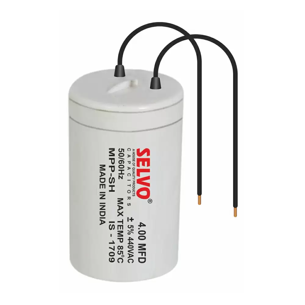 Selvo 4 MFD 440V Dry PP Can Capacitor