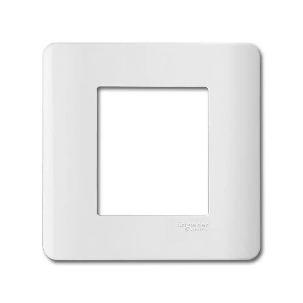 Schneider Electric ZENcelo 2 Module Cover Plate With Fixing Frame - White