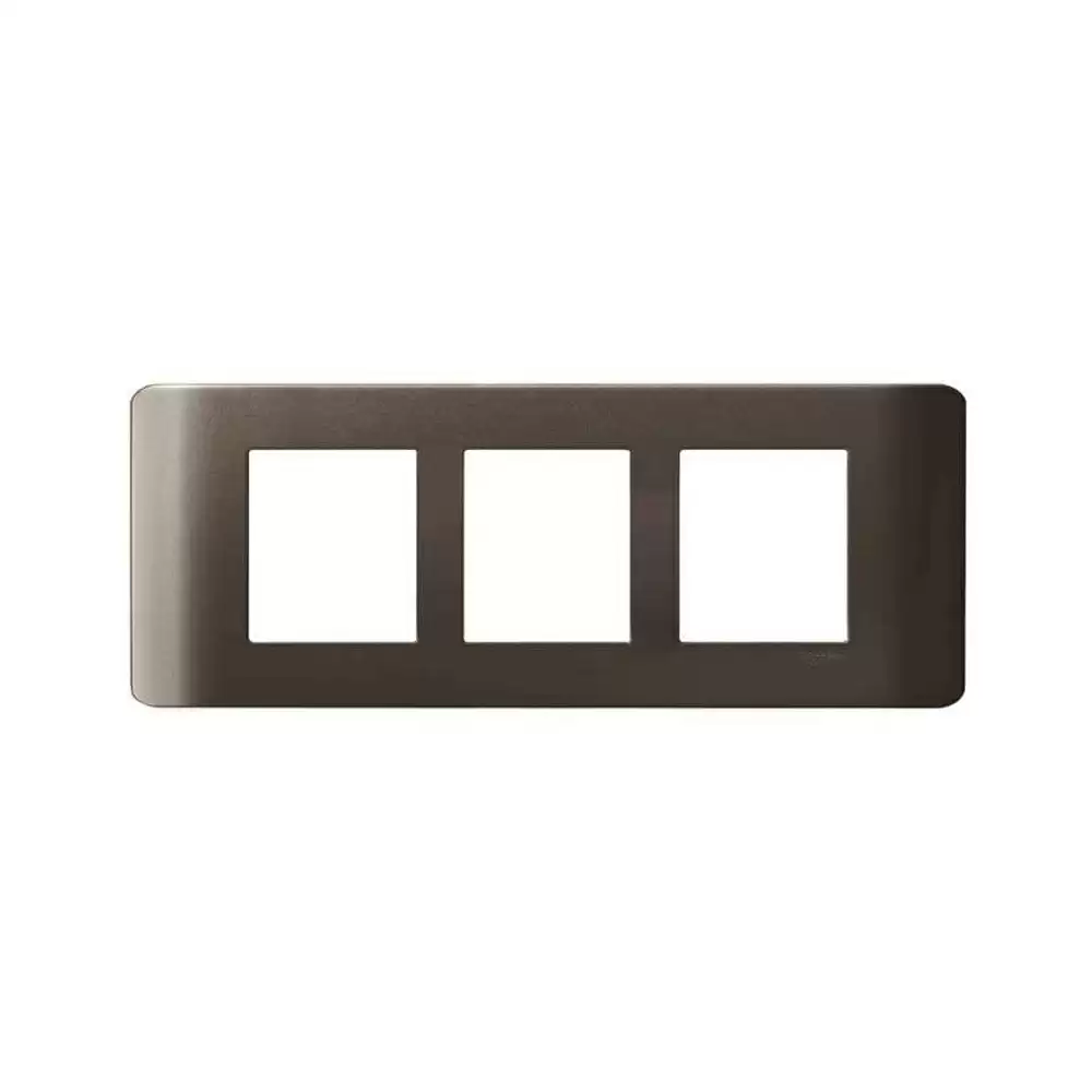 Schneider Electric ZENcelo 6 Module Surround & Gridplate - Bronze