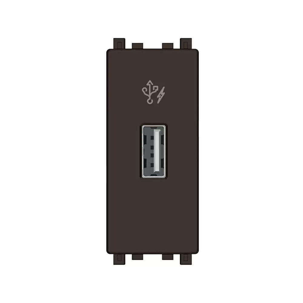 Schneider Electric ZENcelo 2.1 Amp 1 Module USB Charger Socket - Bronze