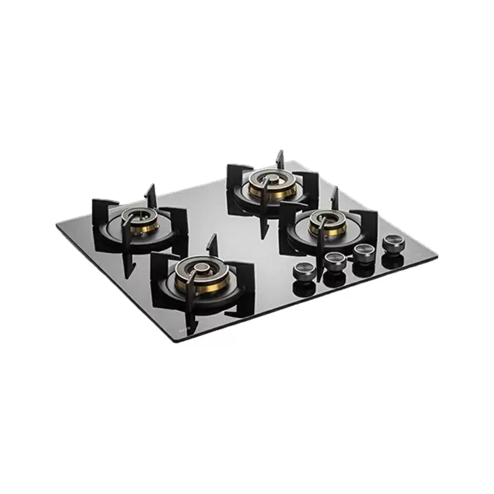 Kaff INF 604 60 cm Auto Ignition 4 Full Brass High Efficiency Burners With FFD Built in Hob - Black