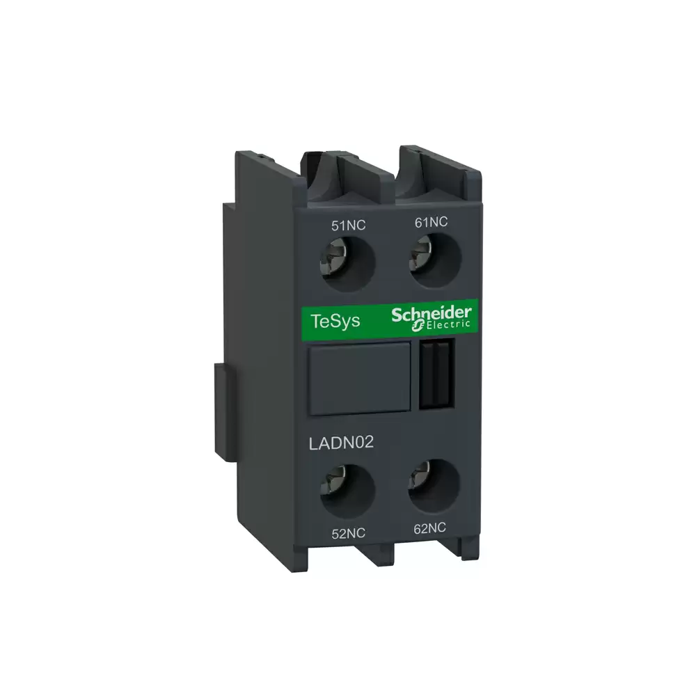 Schneider Electric TeSys D 2 NC Front Mounting Screw Clamp Terminals Auxiliary Contact Block