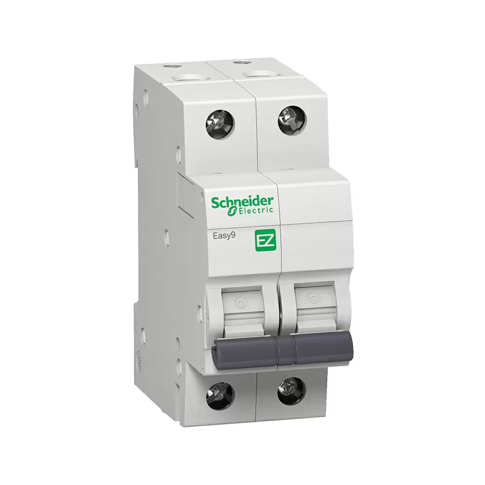 Schneider Electric Easy9 10 Amp C Curve Double Pole Miniature Circuit-Breaker- EZ9F71210