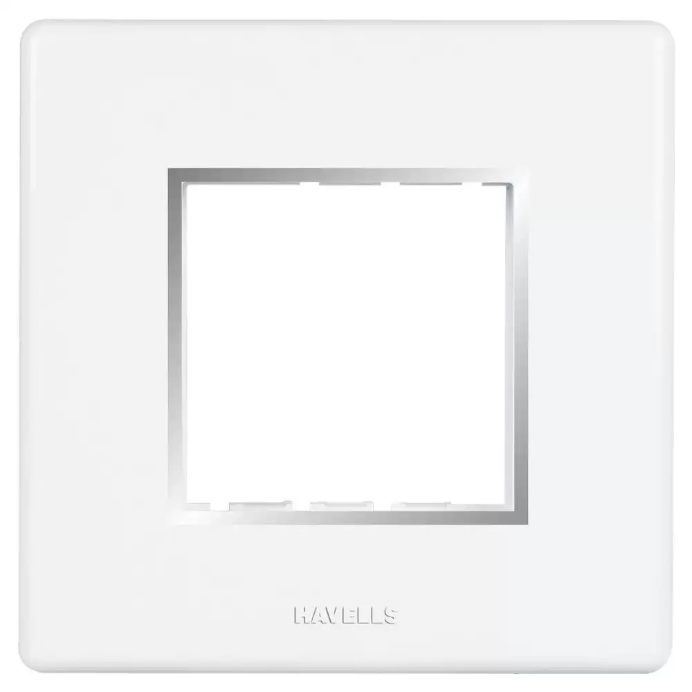 Havells AHFPLBWV02 2 Module FraModuleeio Front Plate- ChroModulee Bezel