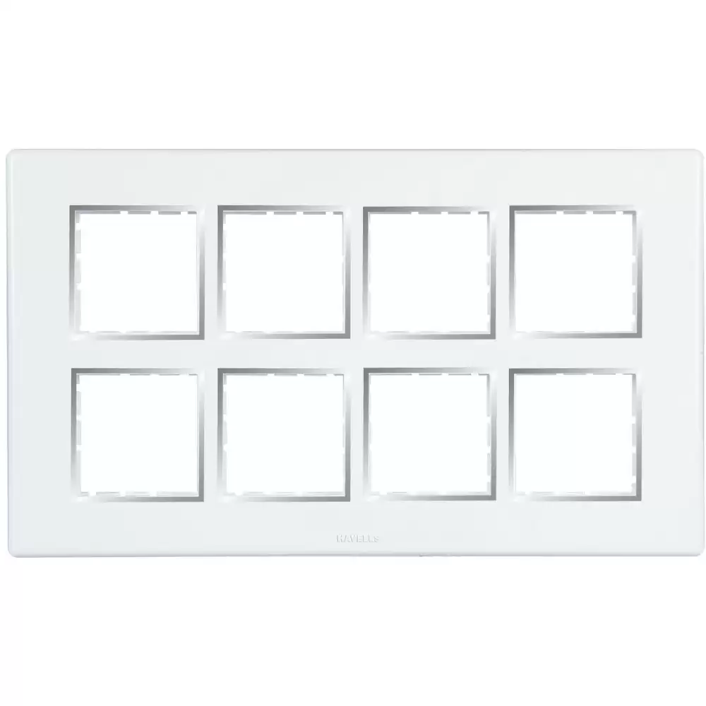 Havells AHFPLBWV16 16 Module FraModuleeio Front Plate- ChroModulee Bezel