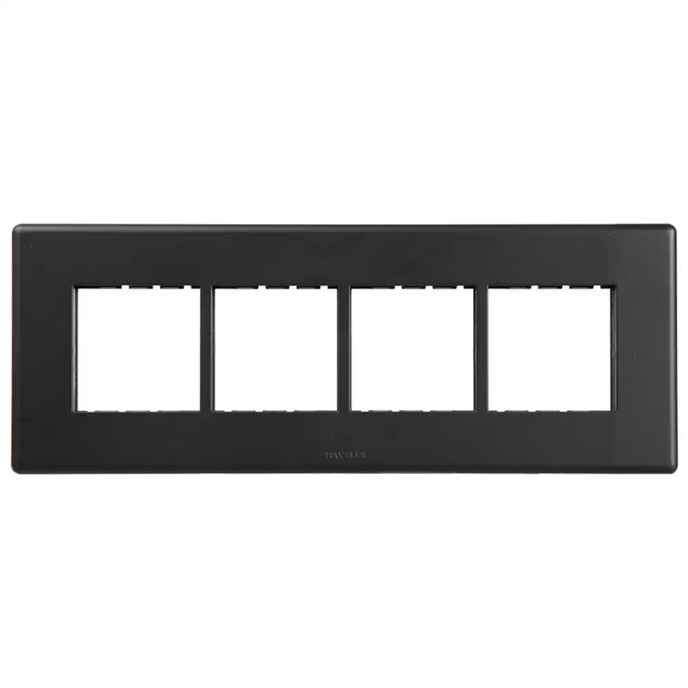 Havells AHFPLCBH08 8 Module (H) Carbon Front Plate- Velvet Black