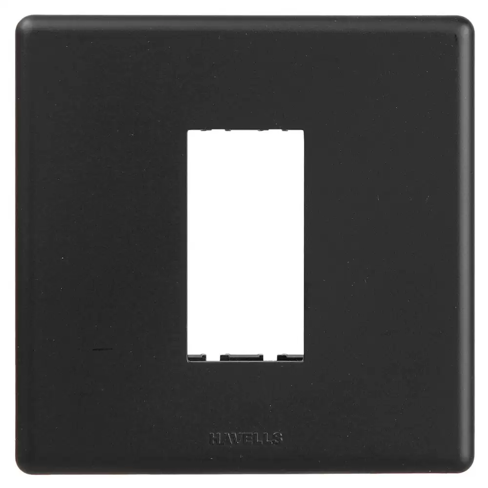 Havells AHFPLCBV01 1 Module Carbon Front Plate- Velvet Black