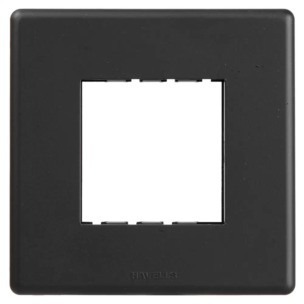 Havells AHFPLCBV02 2 Module Carbon Front Plate- Velvet Black