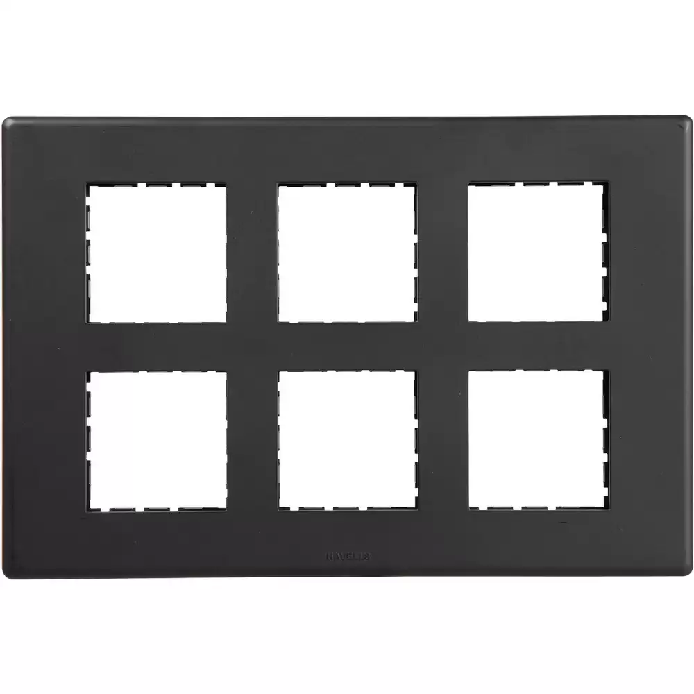 Havells AHFPLCBV12 12 Module Carbon Front Plate- Velvet Black