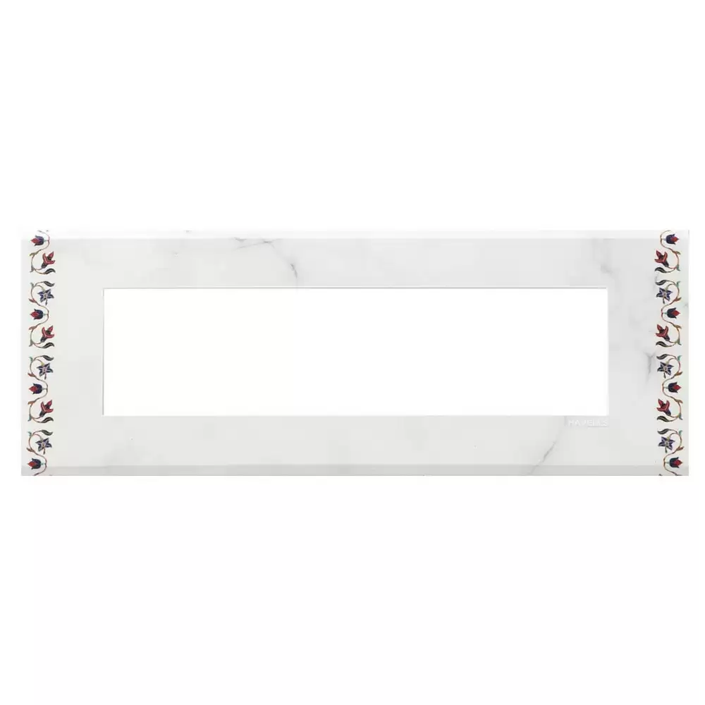 Havells AHXPDOAH08 8 Module (H) Marble Switch Plate- White