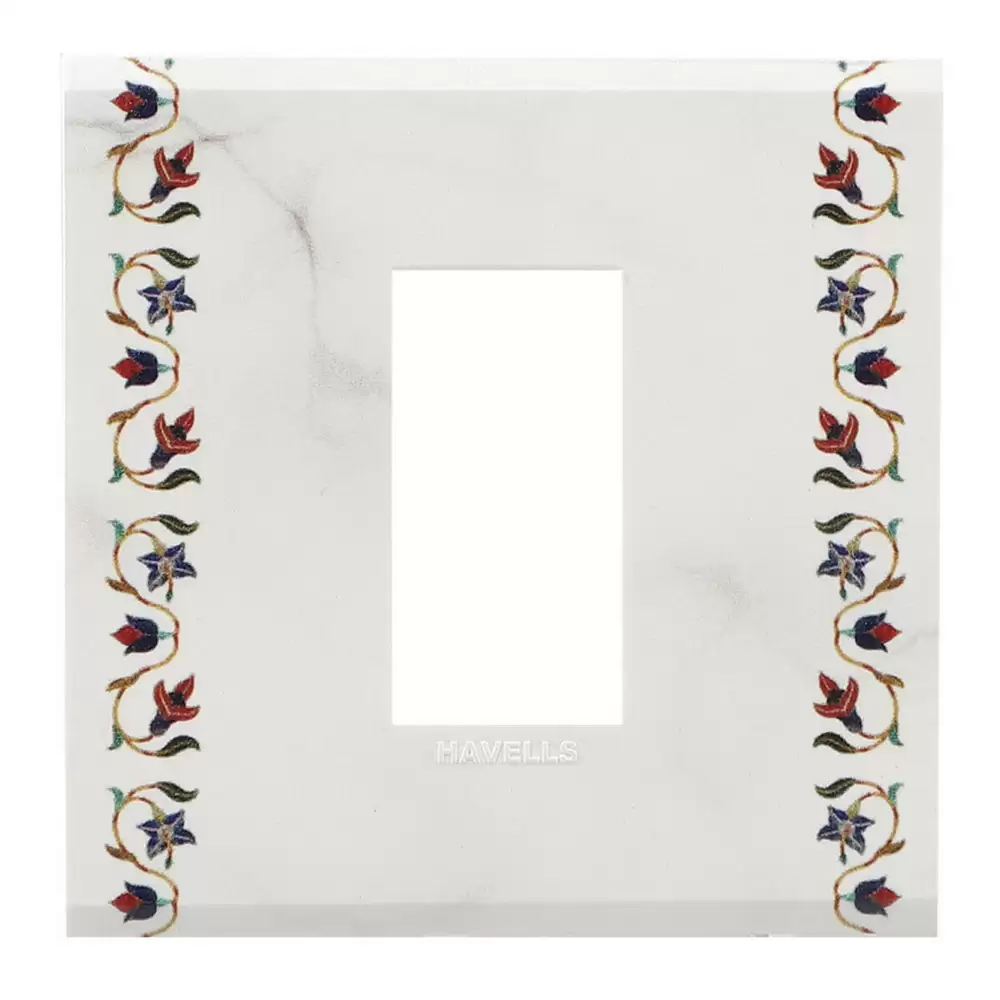 Havells AHXPDOAV01 1 Module Marble Switch Plate- White