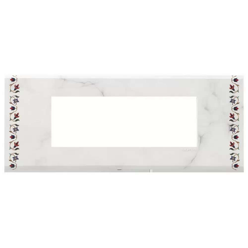 Havells AHXPDOAV06 6 Module Marble Switch Plate- White