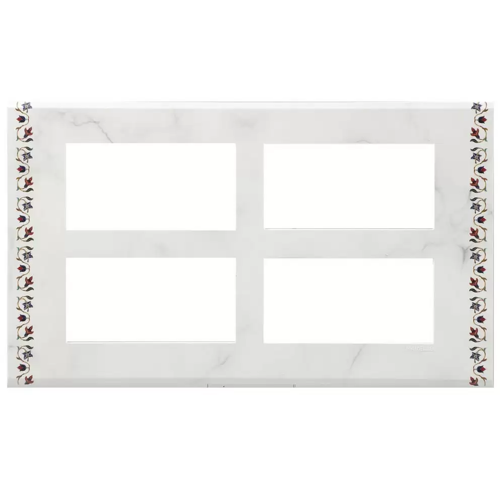 Havells AHXPDOAV12 12 Module Marble Switch Plate- White