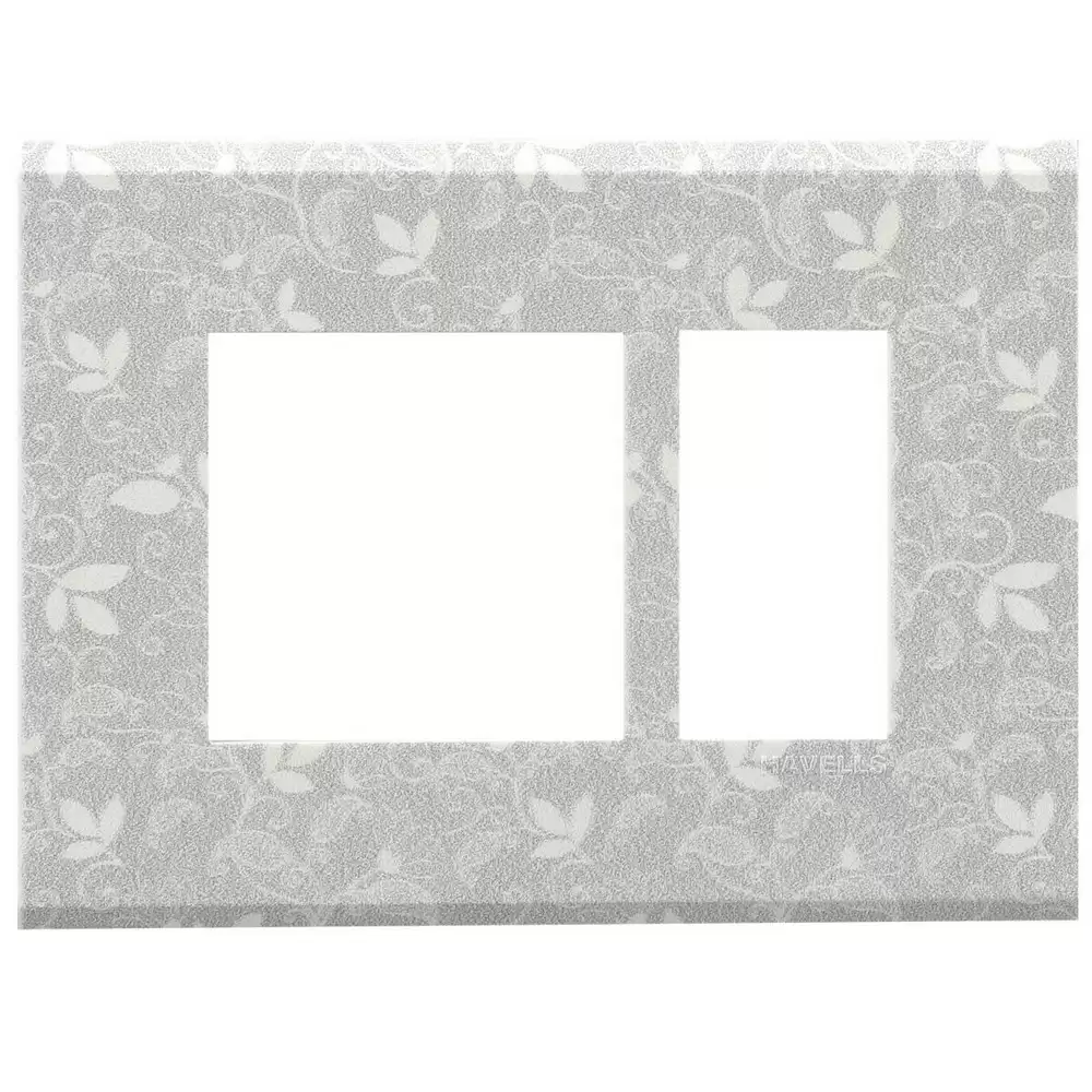 Havells AHXPDOSV03 3 Module Florid Switch Plate- White