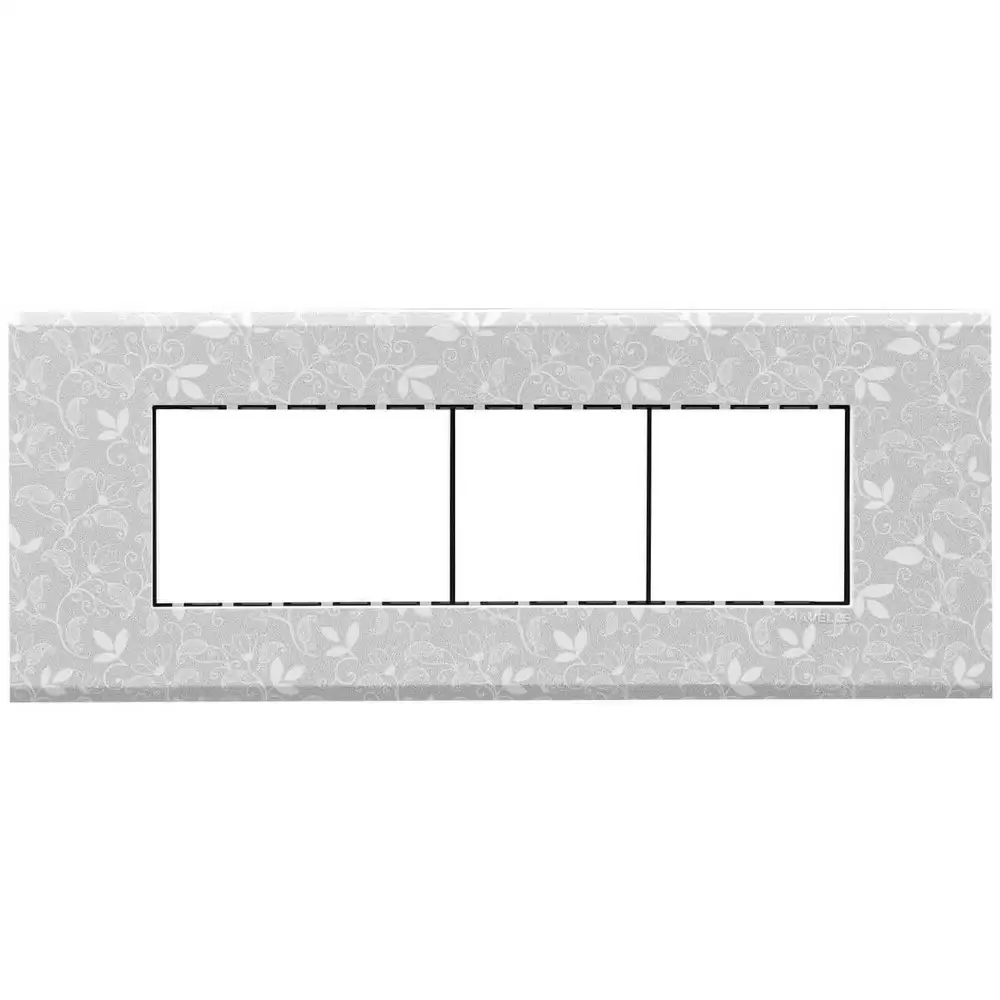 Havells AHXPDOSV07 7 Module Florid Switch Plate- White