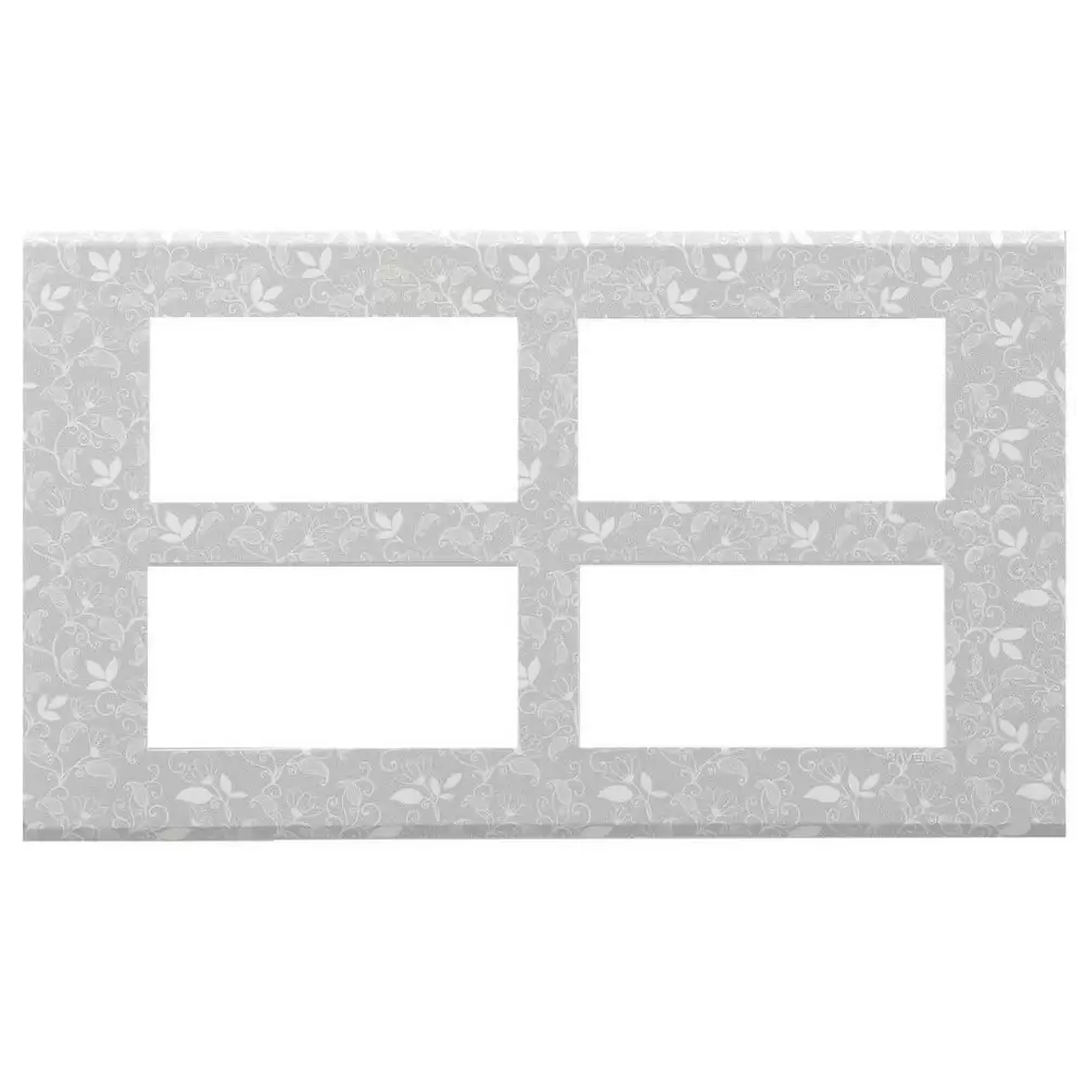 Havells AHXPDOSV12 12 Module Florid Switch Plate- White