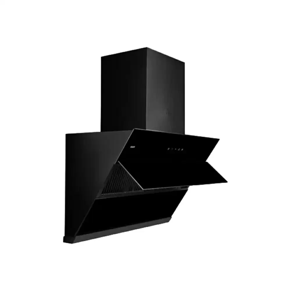 Kaff NOBELO LX DHC 60 Cm Filterless Wall Mounted  Dry Heat Auto Clean Kitchen Chimney, Suction Capacity 1250 m³/h - Black