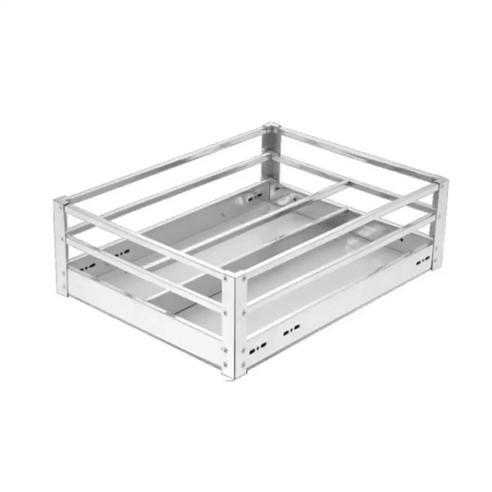 CP Century Vento VT16 Kitchen Multipurpose Stainless Steel 202 Pipe Partition Basket - (15 W x 20 D x 8 H) Inch