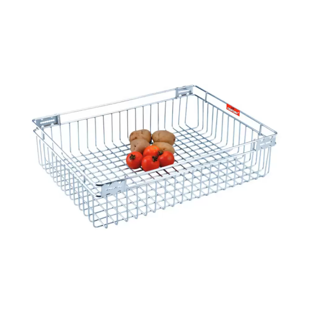 CP Century Premium PR36 Kitchen Multipurpose Stainless Steel 202 Wire Vegetable Basket - (15 W x 20 D x 6H) Inch