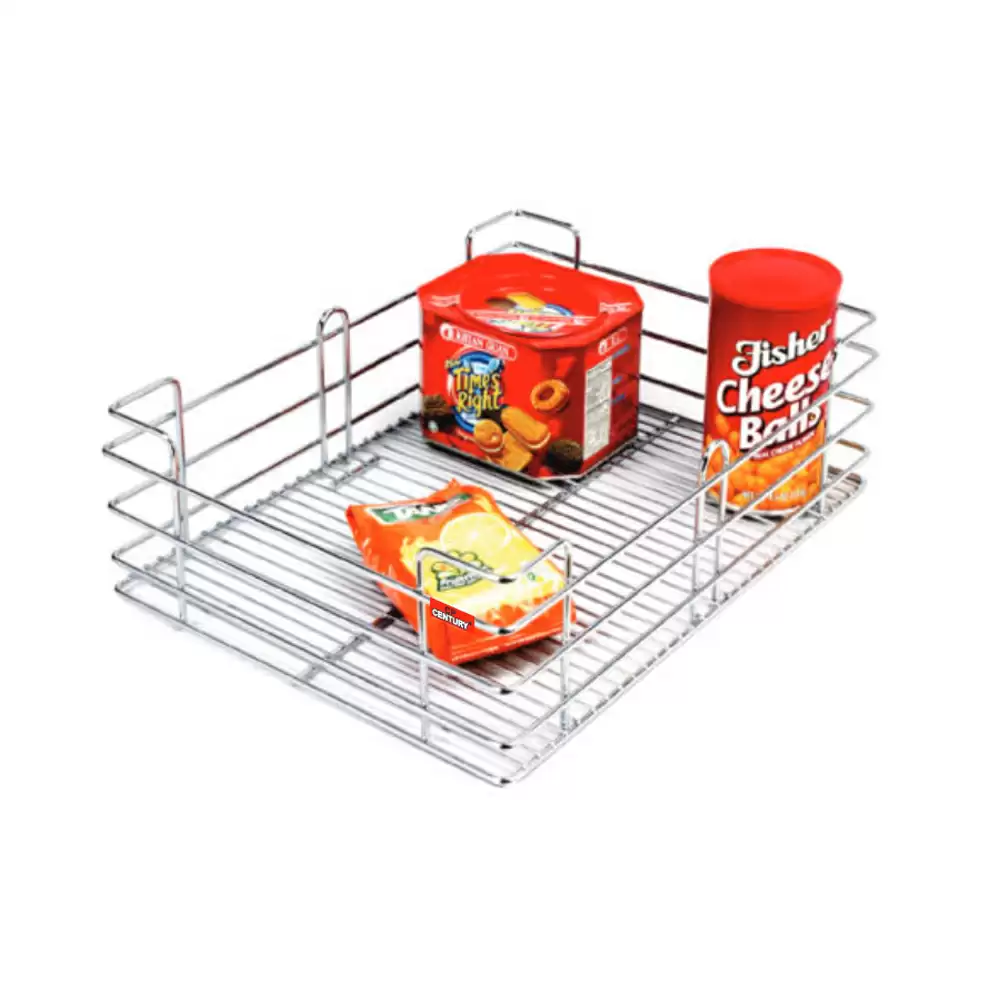 CP Century Ultra UL07 Kitchen Multipurpose Stainless Steel 202 Wire Plain Basket - (19 Wx 20 D x 4 H) Inch