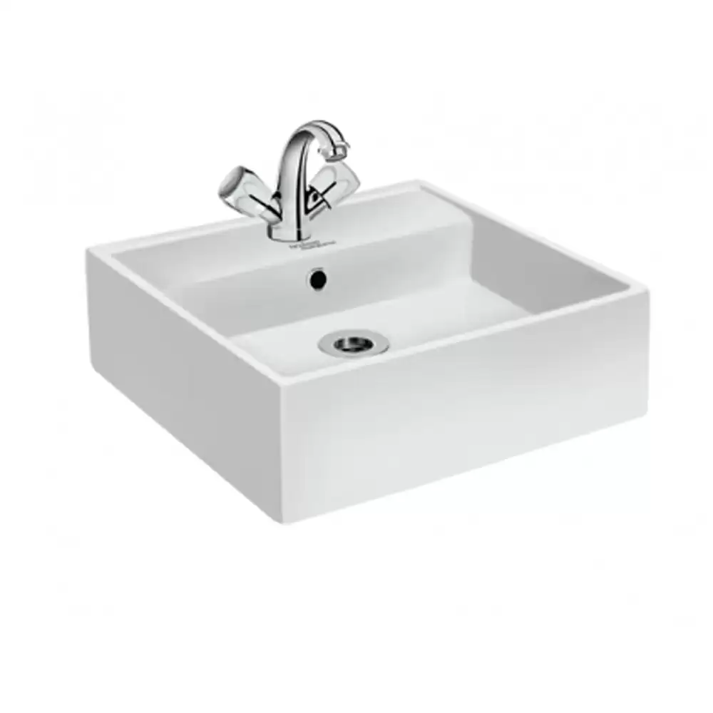 Hindware Italian Counter Top Wash Basin Size: 38.5 x 38.5 x 13 cm