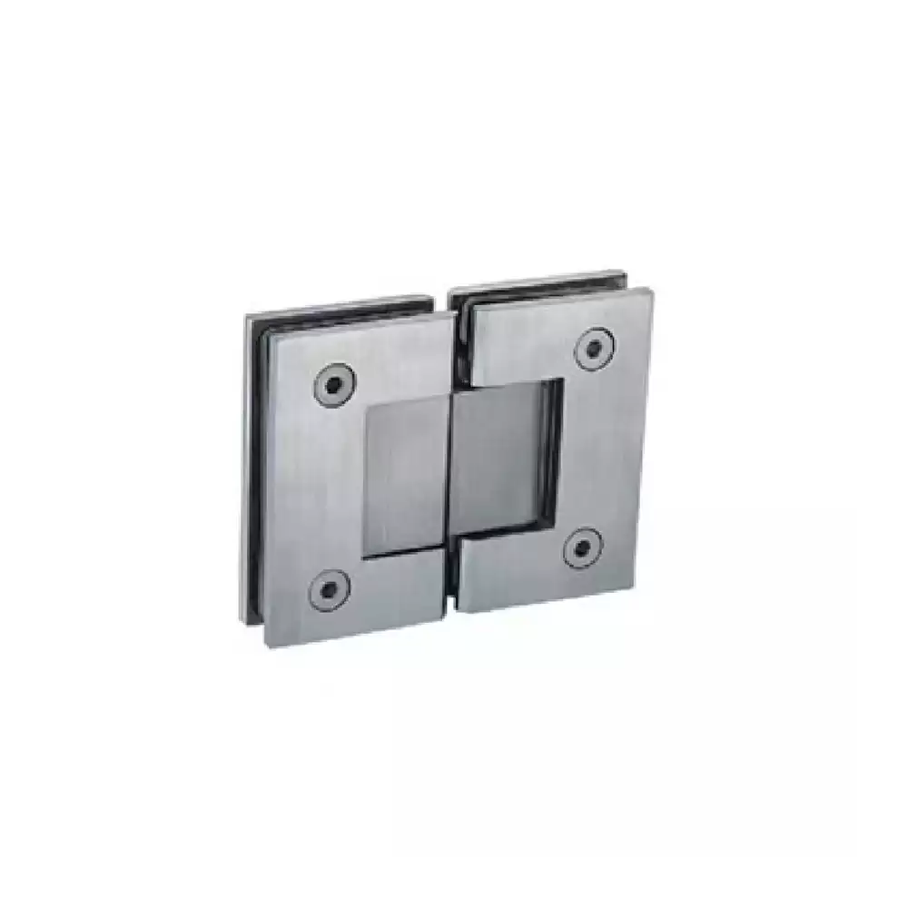 Hafele Glass to Glass Hinge 180° for 8 to 12 mm Glasses - SS Polished Finish