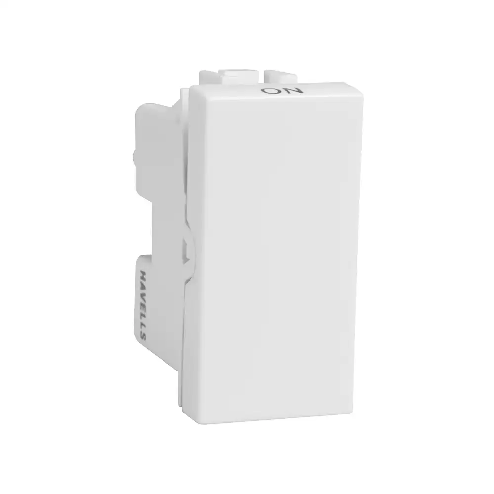 Havells Coral 10 Amp Bell Push Switch with Indicator - White