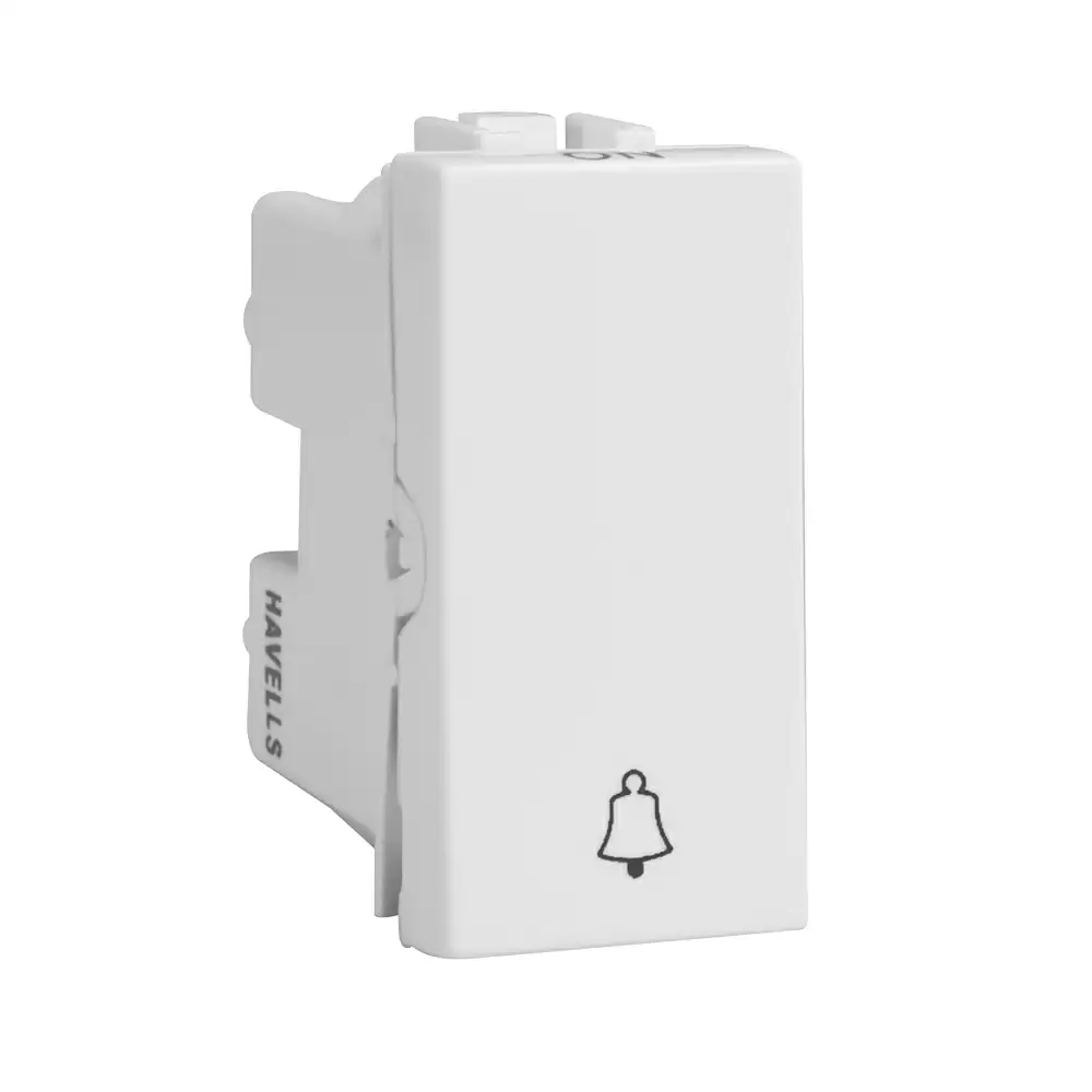 Havells Coral 10 AX Bell Push Switch - White