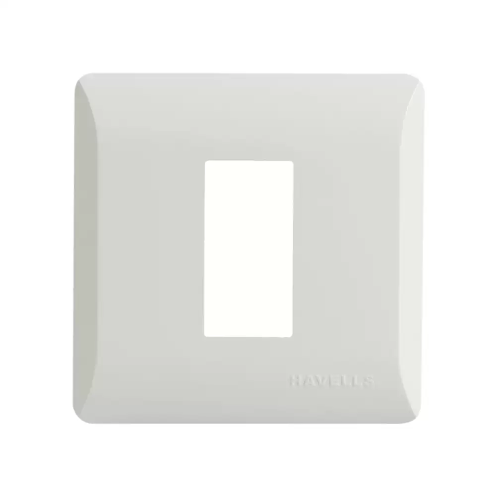 Havells AHLPLCWV01 1 M Coral Switch Plate- Glossy White