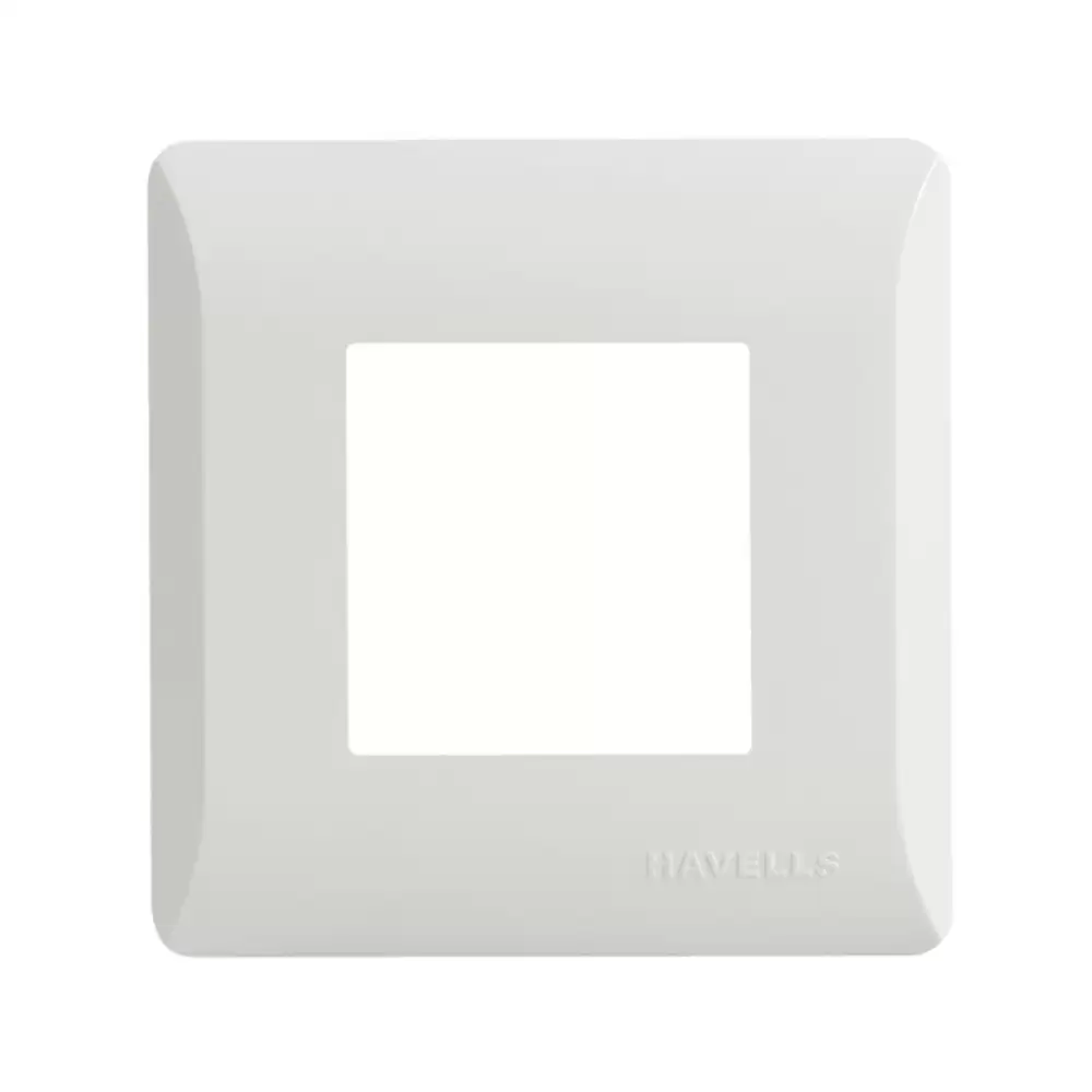 Havells AHLPLCWV02 2 M Coral Switch Plate- Glossy White