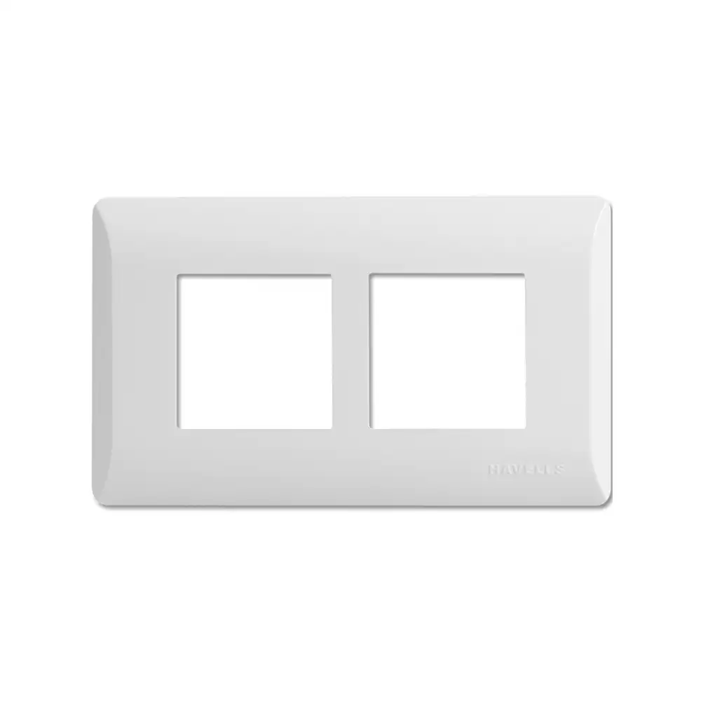 Havells AHLPLCWV04 4 M Coral Switch Plate- Glossy White