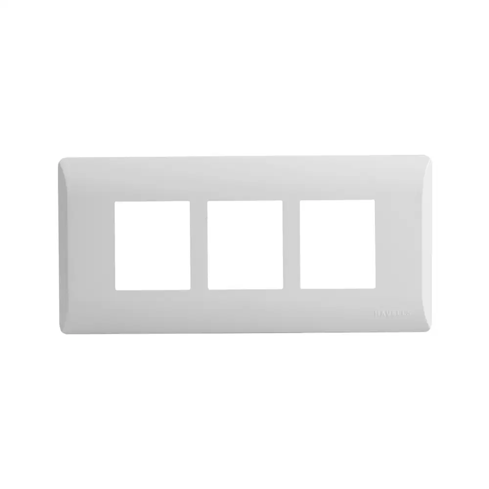 Havells AHLPLCWV06 6 M Coral Switch Plate- Glossy White