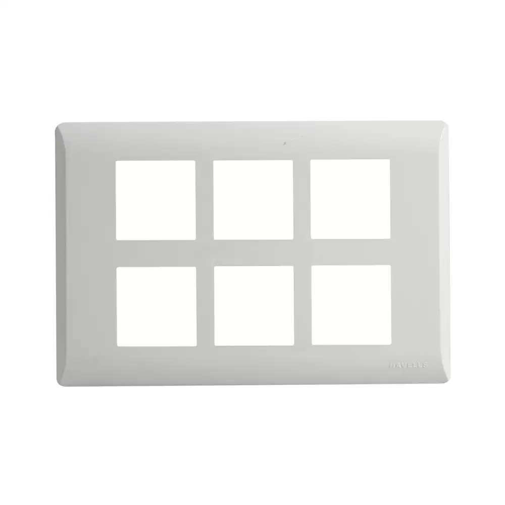 Havells AHLPLCWV12 12 M Coral Switch Plate- Glossy White