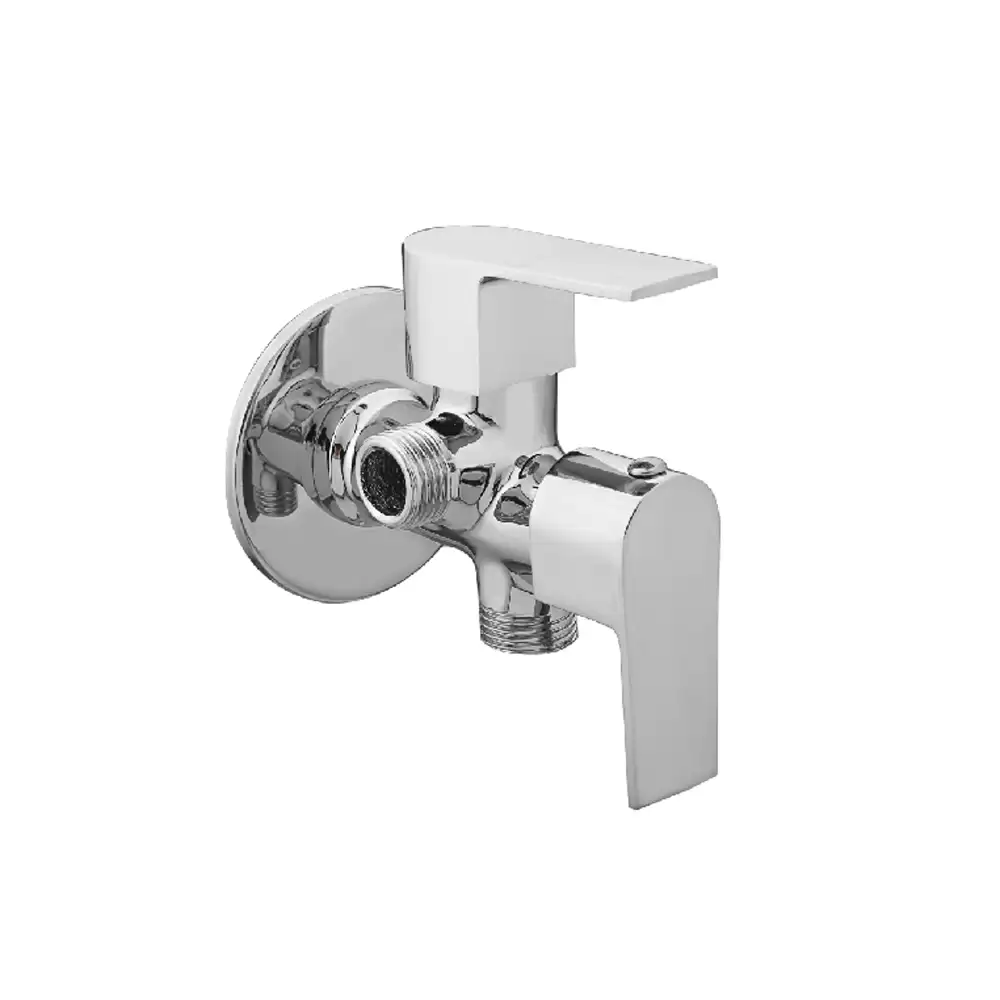 Aquee Aria 2 Way Angle Valve with Flange - Chrome